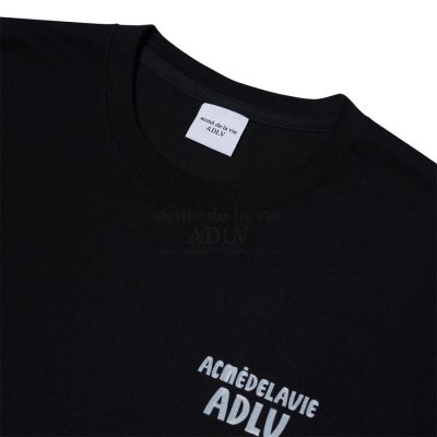 Adlv Marker Basic Logo Short Sleeve T-Shirt Black/White Chính Hãng