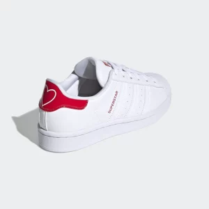 Giày Adidas Superstar J 'White Scarlet'