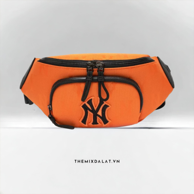 Túi MLB Monogram Nylon Jacquard Hip Sack New York Yankees Orange