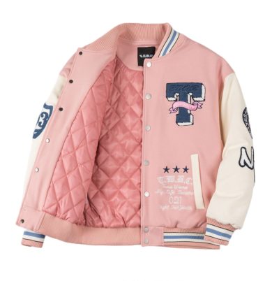 Áo khoác Bomber MLB NY T Pink