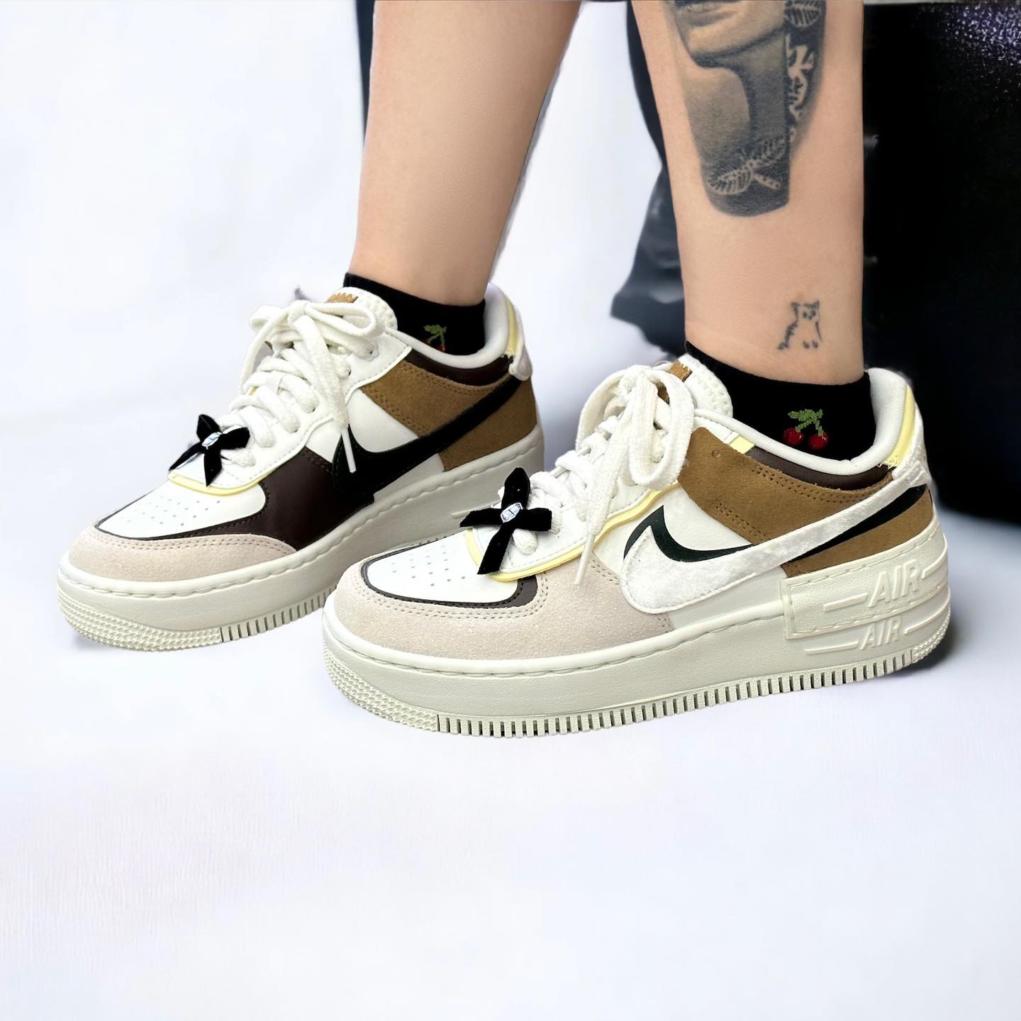 Giày Nike Air Force 1 Shadow 'Black Bow' FB1857-111