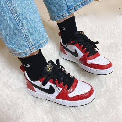 giay nike court borough low 2020 gs chicago red cu2983 101 2