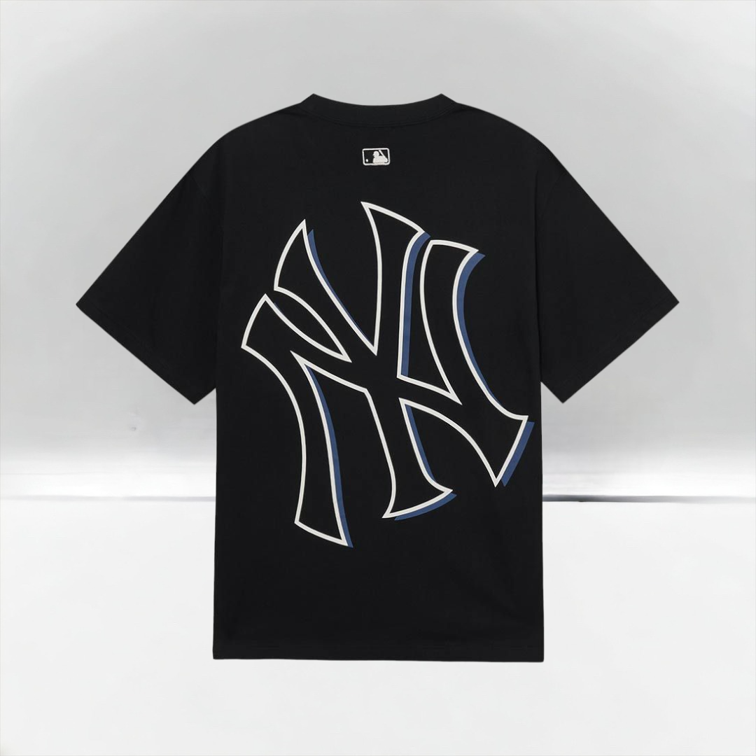 Áo Phông MLB Basic Mega Logo Overfit New York Yankees - Black