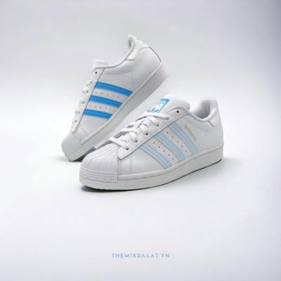 Giày Adidas Originals Superstar White Sky Blue
