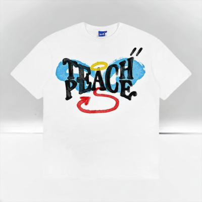 Áo Thun Teach Peace-White