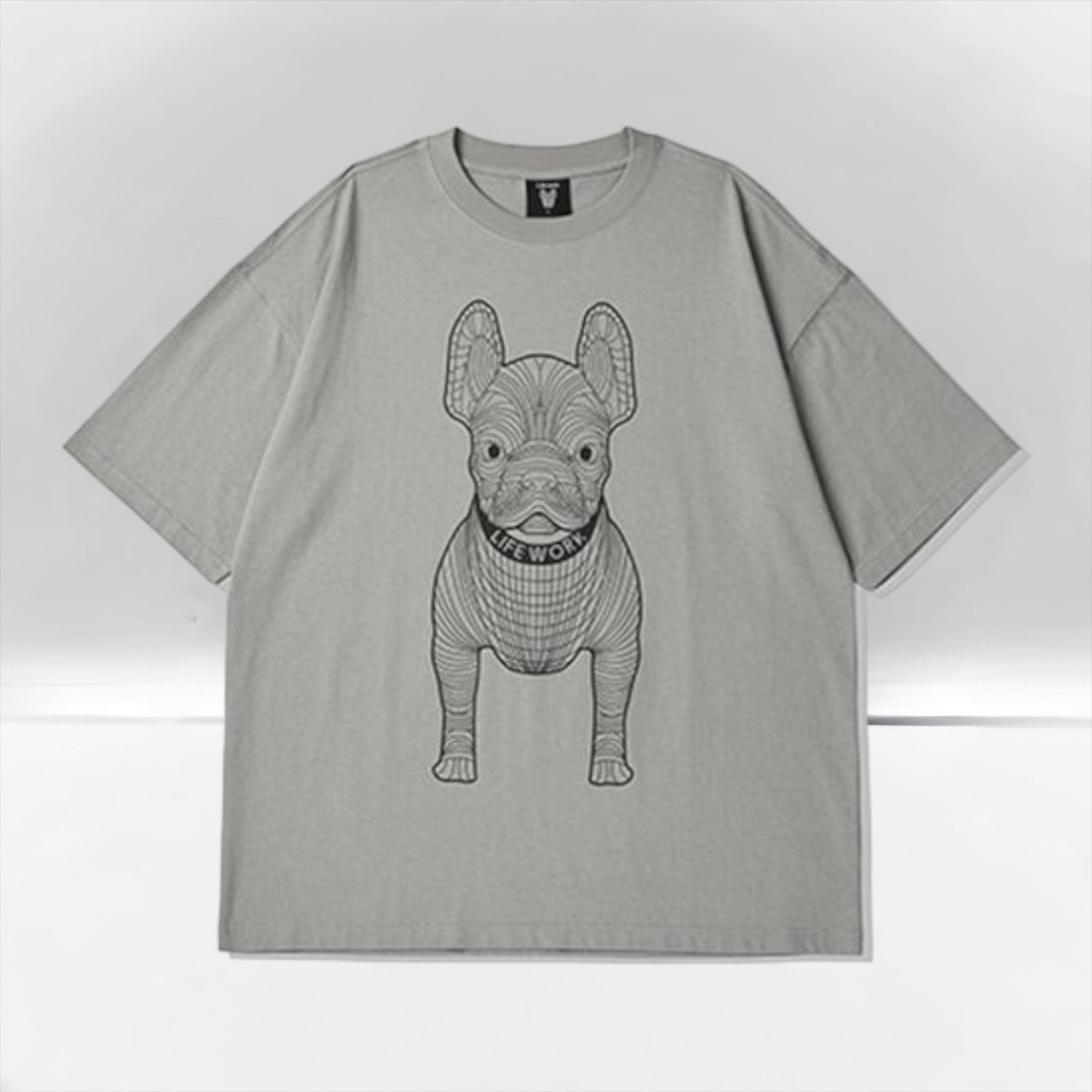 Áo Thun LifeWork Big Radog-Grey Áo Thun LifeWork Big Radog-Grey