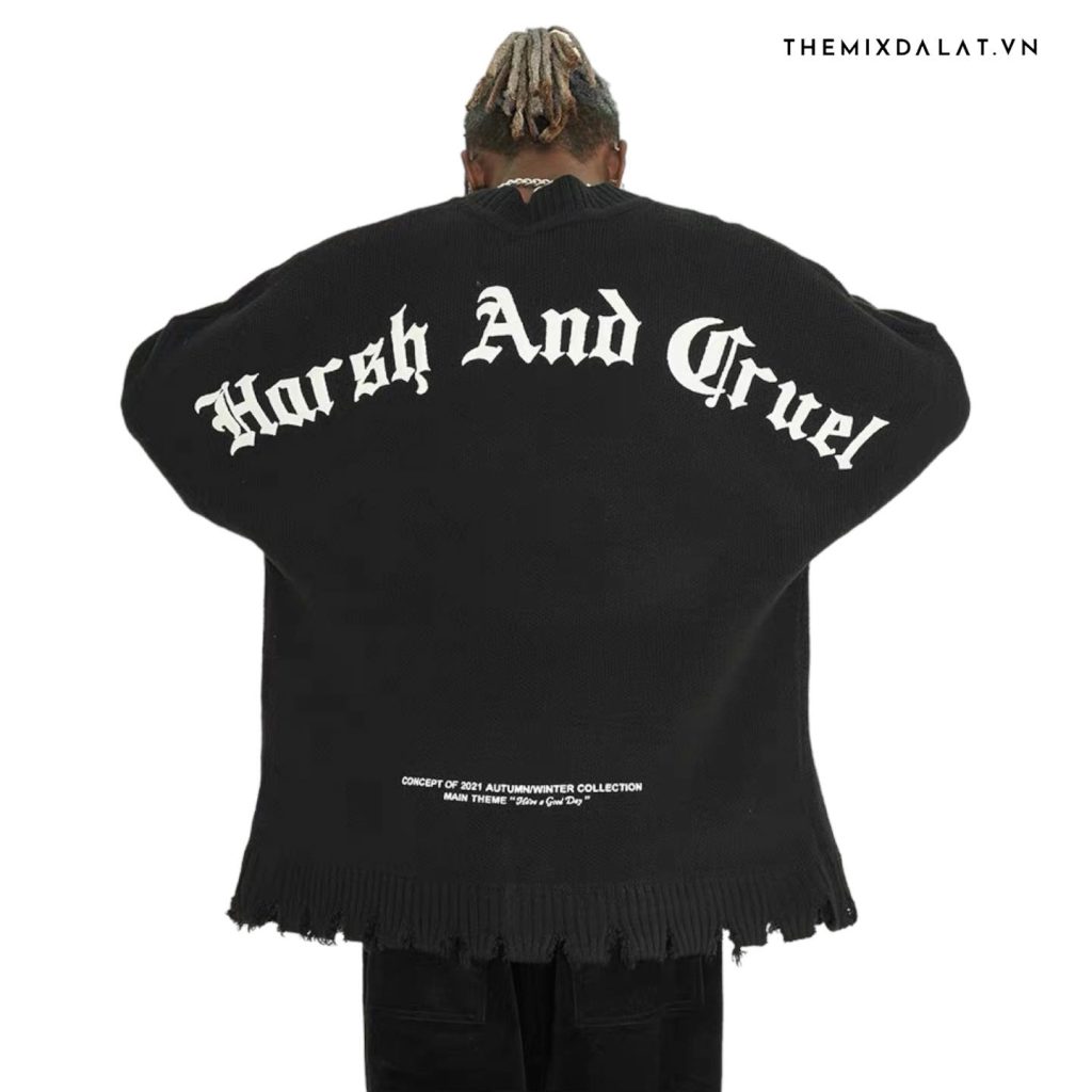 Áo Len Harsh And Cruel Đen