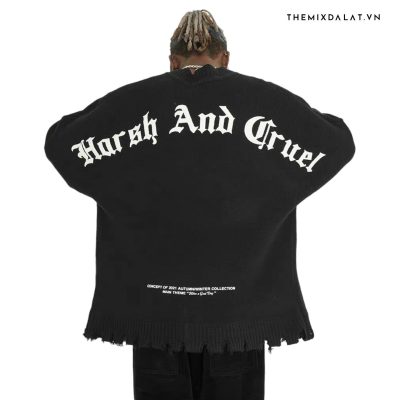 Áo Len Harsh And Cruel Đen