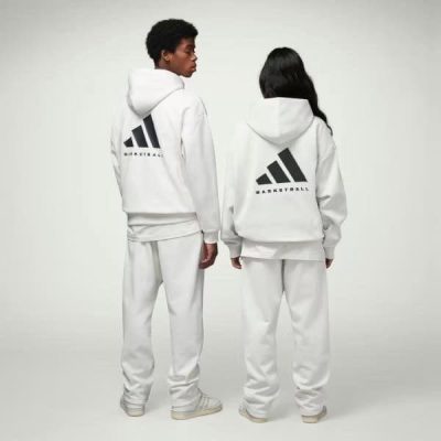 Áo Adidas Basketball Hoodie - White Áo Adidas Basketball Hoodie - White