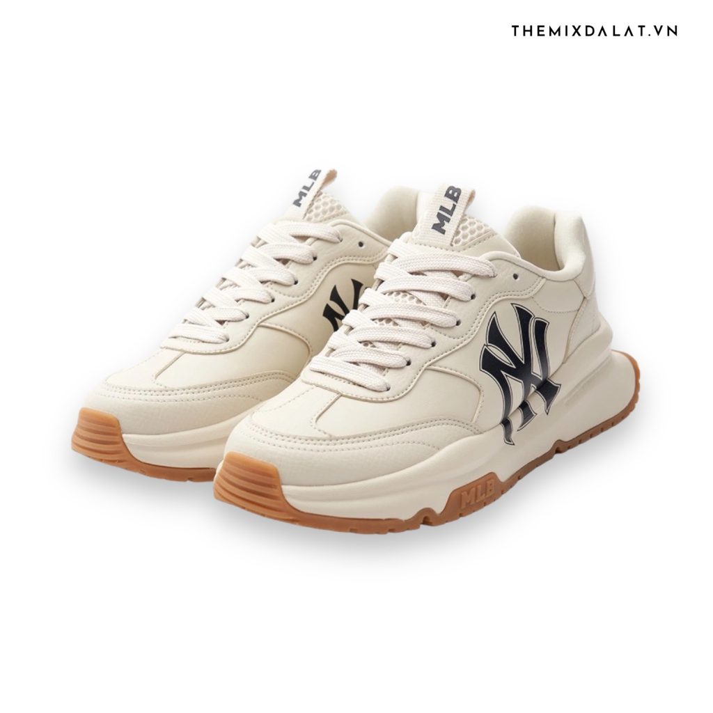 Giày MLB Chunky Runner Basic New York Yankees Cream