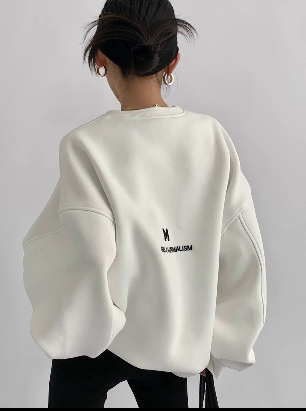 Áo Sweater ACE Logo M White Áo Sweater ACE Logo M White - Ảnh 4