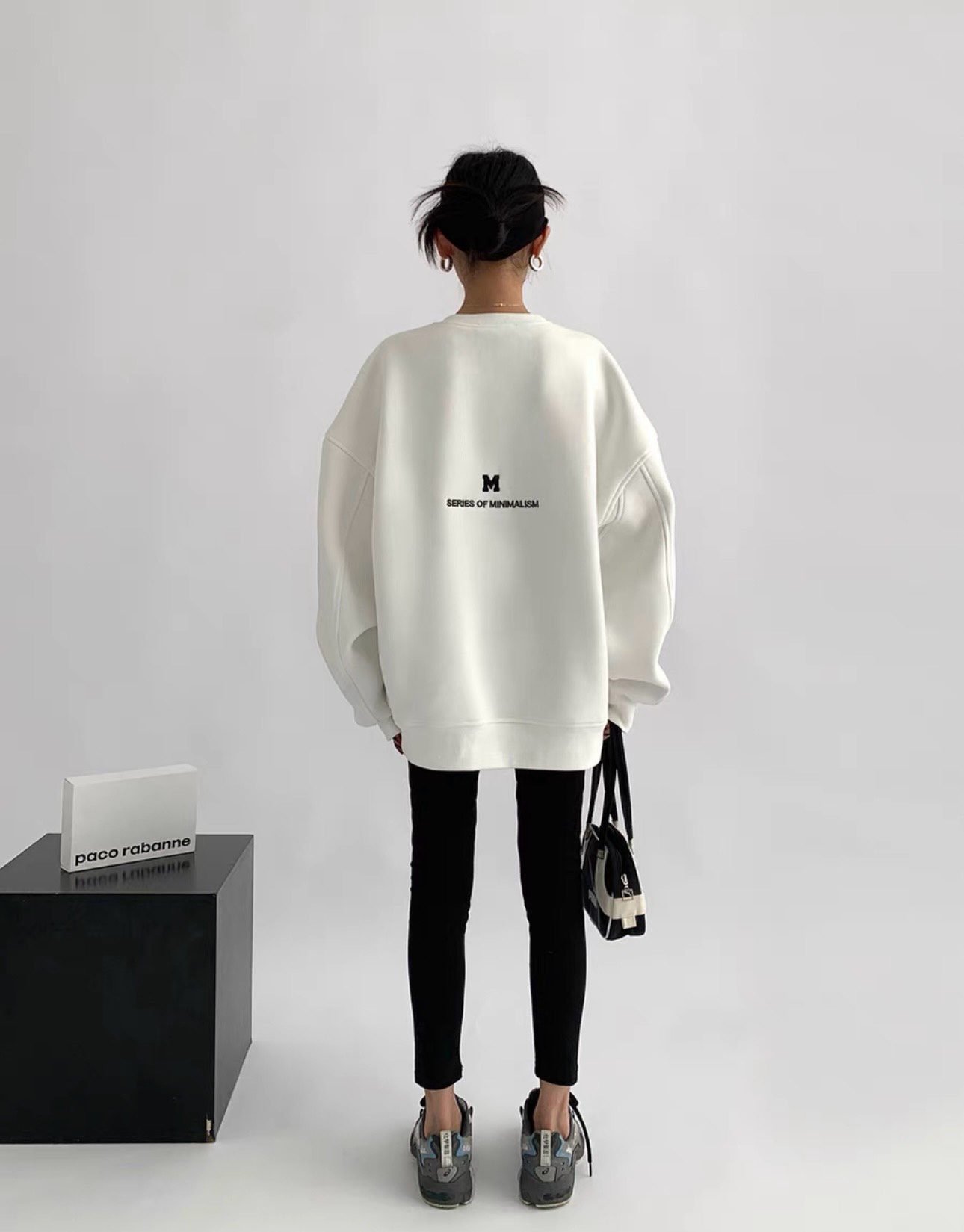 Áo Sweater ACE Logo M White Áo Sweater ACE Logo M White - Ảnh 3