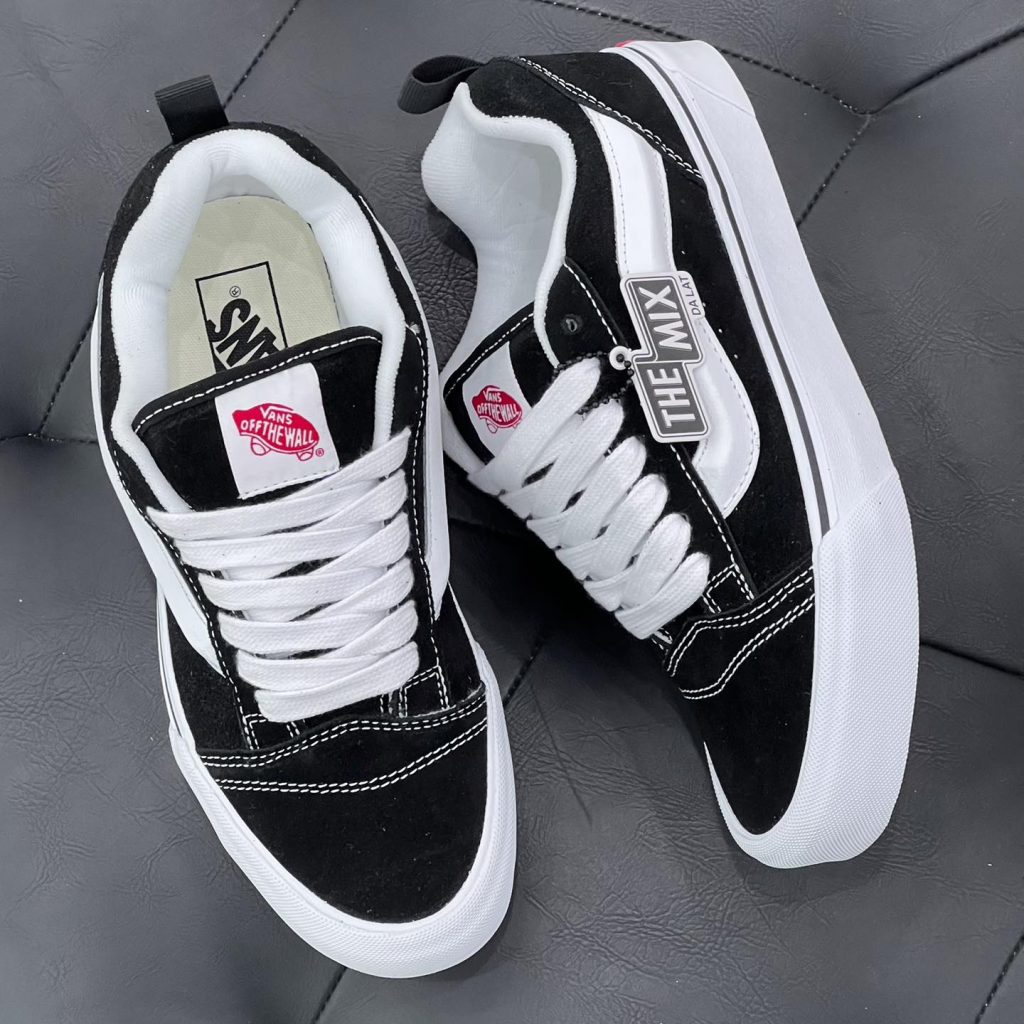Giày Vans Knu Skool Black White