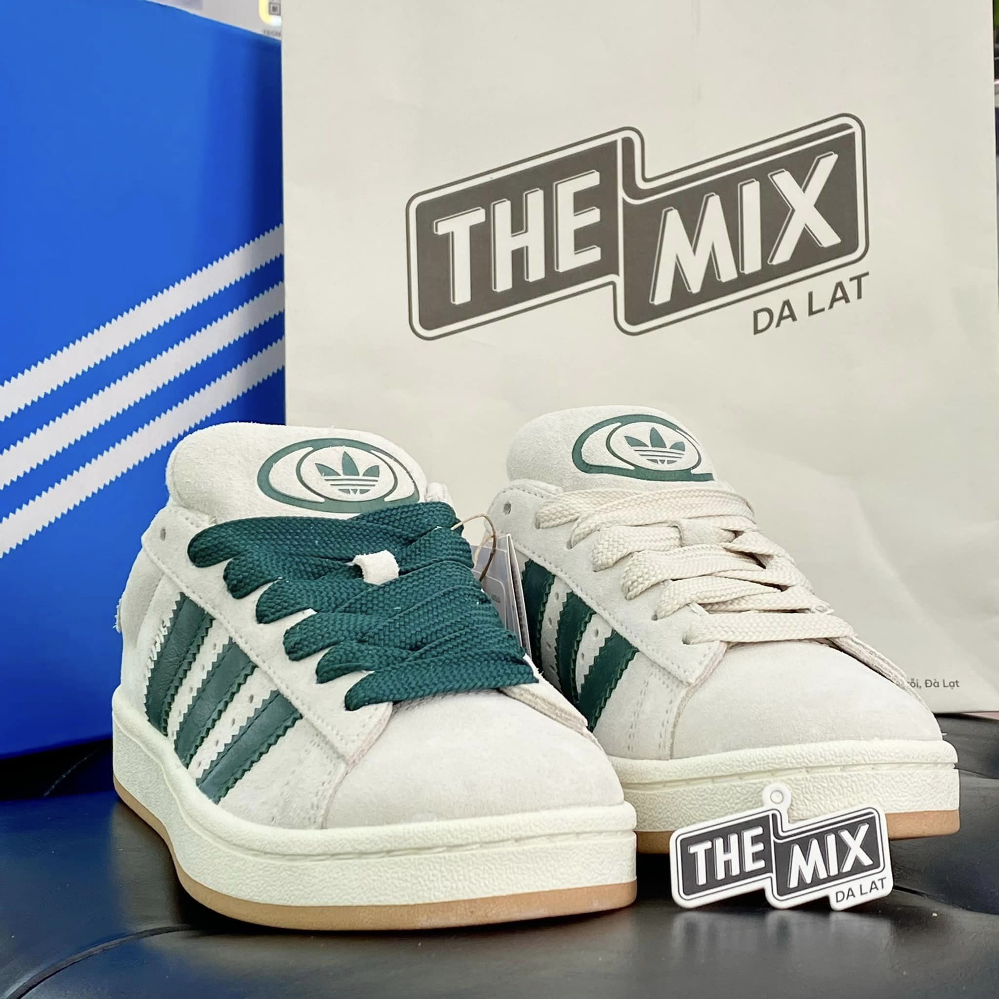 Giày Adidas Wmns Campus 00s Crystal White Dark Green Giày Adidas Wmns Campus 00s Crystal White Dark Green