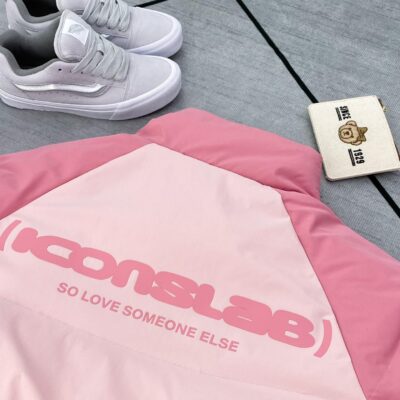 Puffer Jacket Iconlabs Pink Puffer Jacket Iconlabs Pink