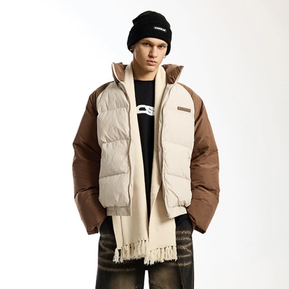 Puffer Jacket Iconlabs Brown Puffer Jacket Iconlabs Brown