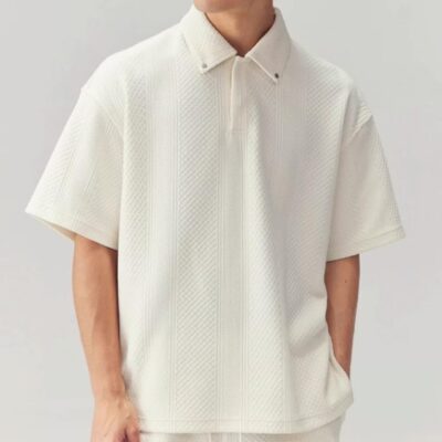 Knit Polo Chinism Cream