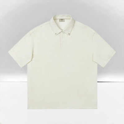 Knit Polo Chinism Cream