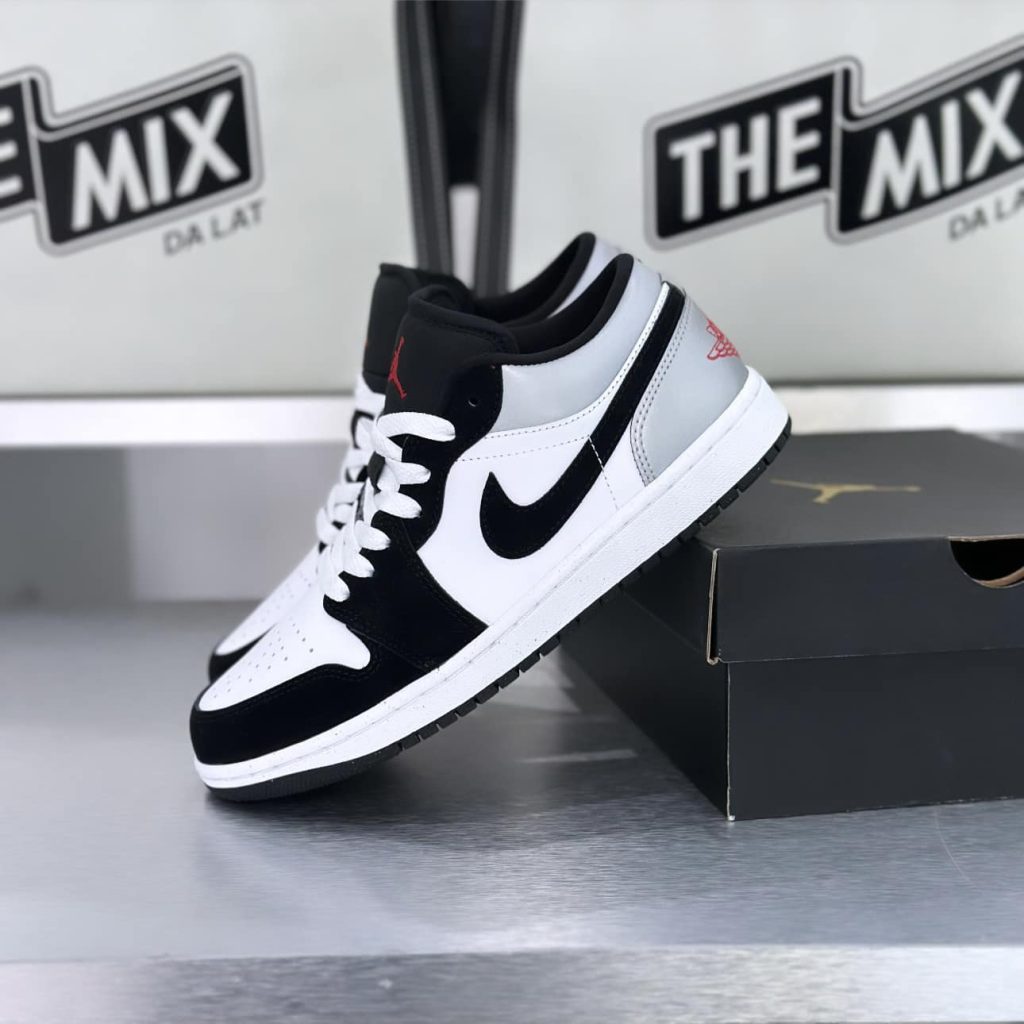 Giày Jordan 1 Low SE Fire Red Black Matte Silver
