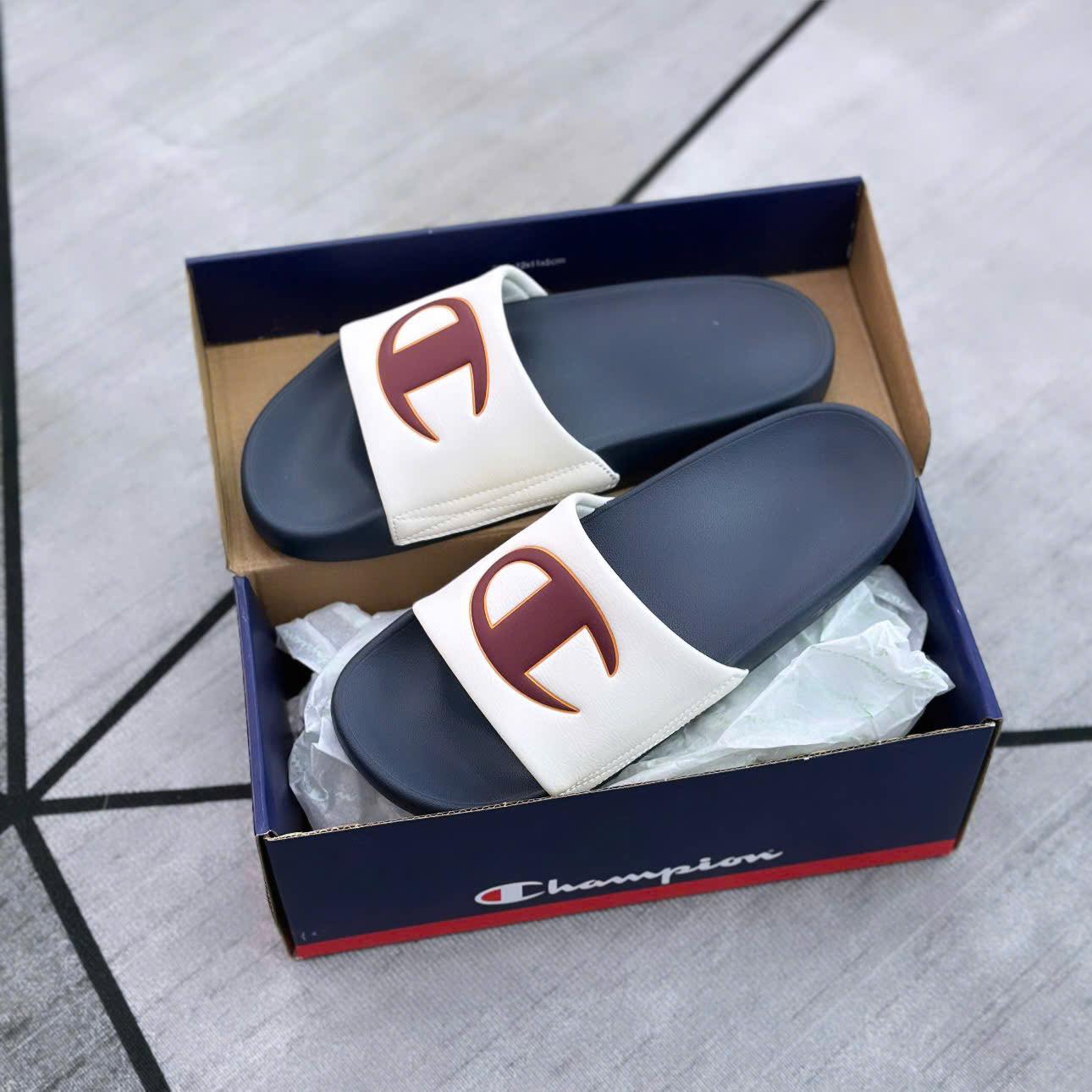 Dép Champion Campus C Slide Navy Red Dép Champion Campus C Slide Navy Red