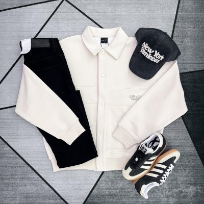 Jacket Lilbetter Mini Logo Cream