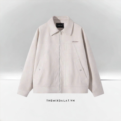 Jacket Zip Lilbetter Velvet Beige