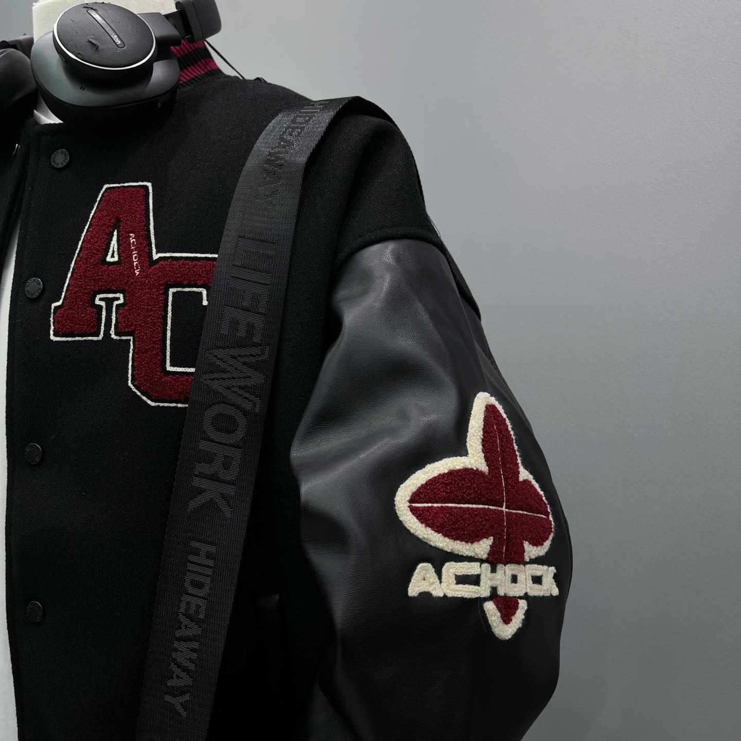 Bomber Achock Black Red Bomber Achock Black Red