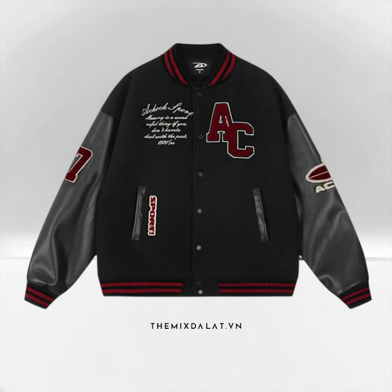 Bomber Achock Black Red Bomber Achock Black Red