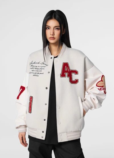 Bomber Achock Logo AC Beige Bomber Achock Logo AC Beige