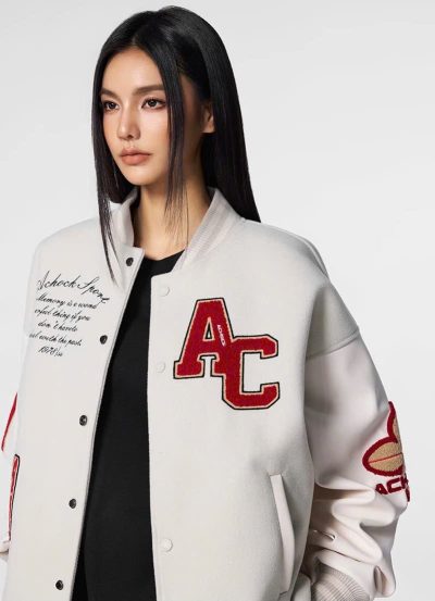Bomber Achock Logo AC Beige Bomber Achock Logo AC Beige
