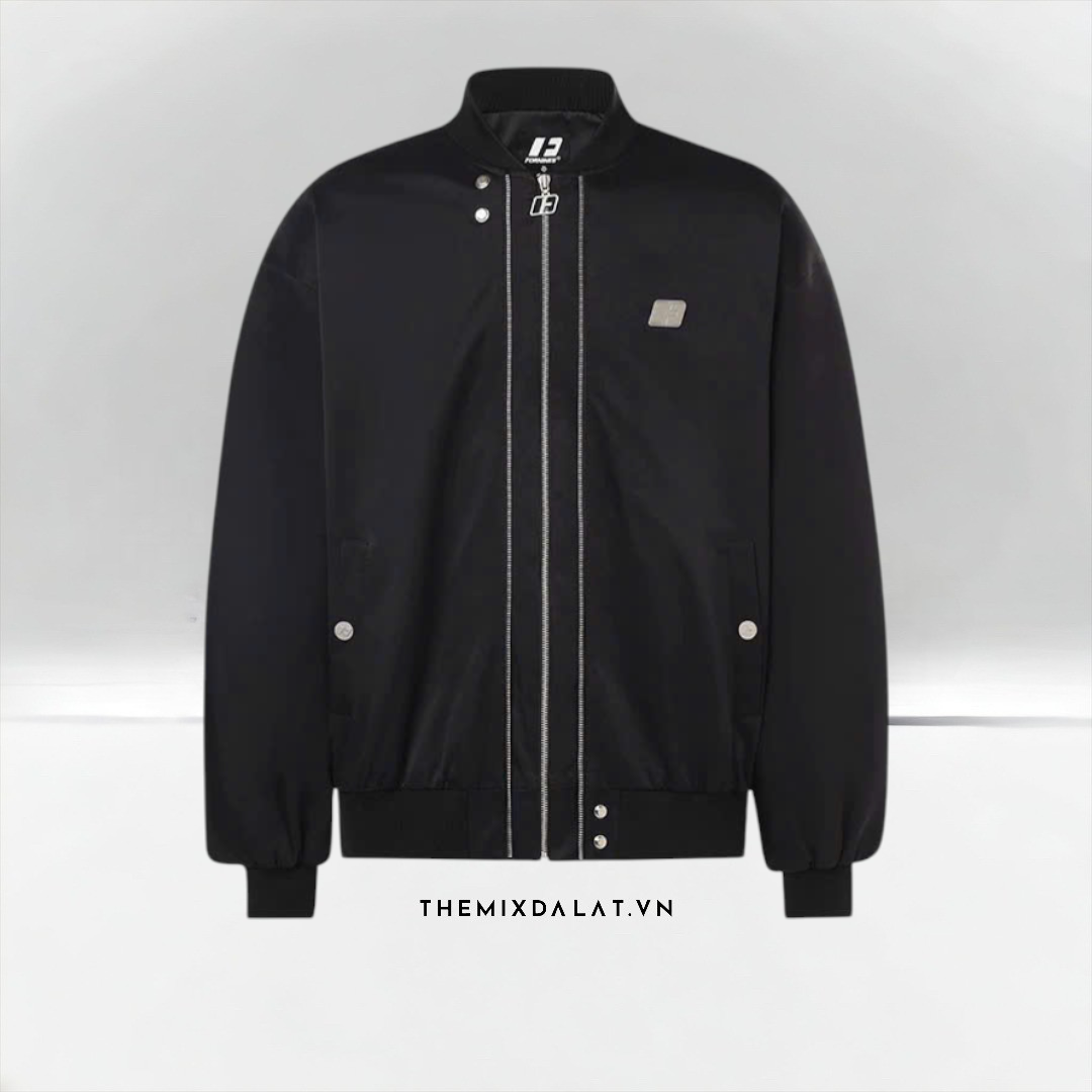 Bomber Fornines Black Two Zip Bomber Fornines Black Two Zip