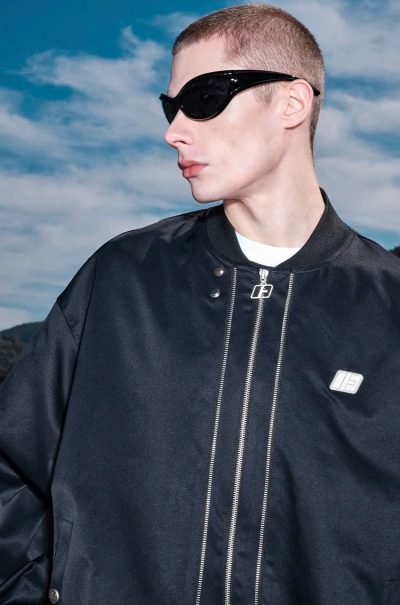 Bomber Fornines Black Two Zip Bomber Fornines Black Two Zip