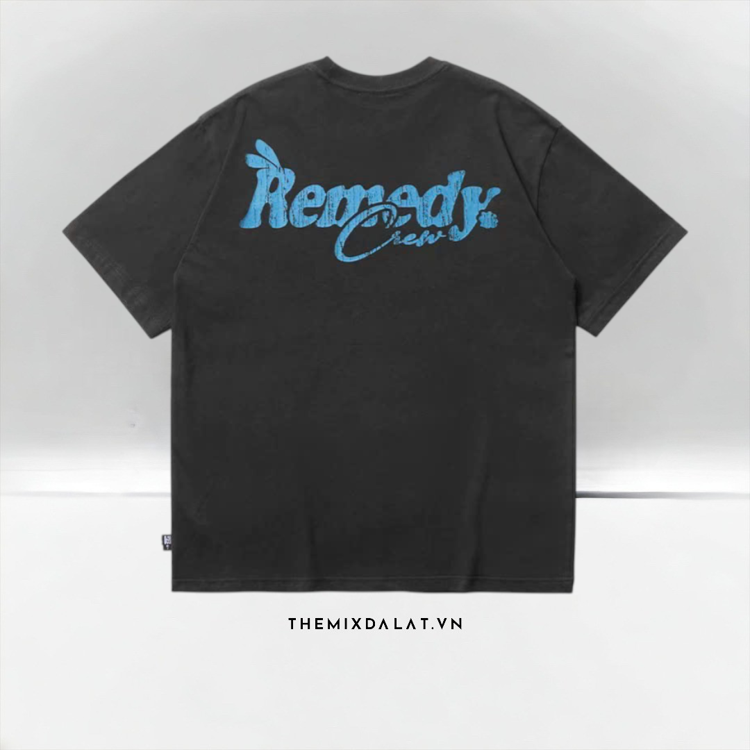Tee Remedy Grey Logo Blue Tee Remedy Grey Logo Blue