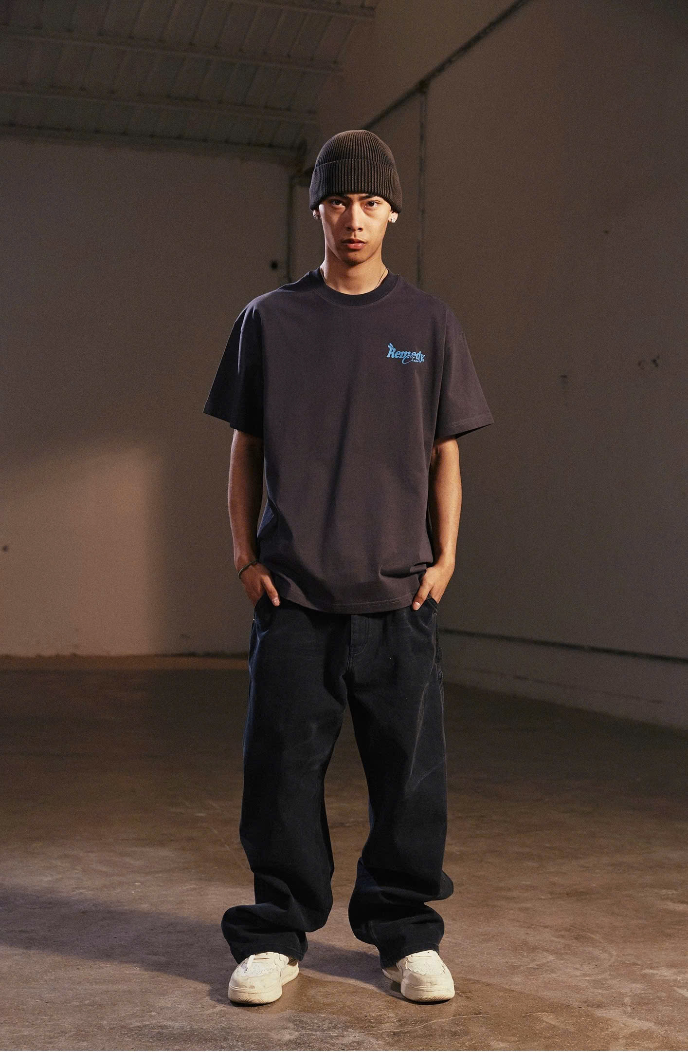 Tee Remedy Grey Logo Blue Tee Remedy Grey Logo Blue