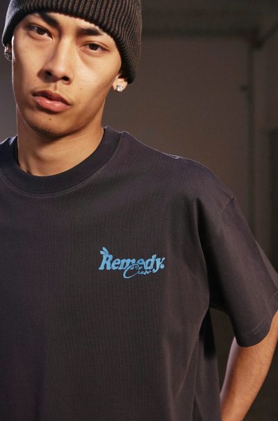 Tee Remedy Grey Logo Blue Tee Remedy Grey Logo Blue