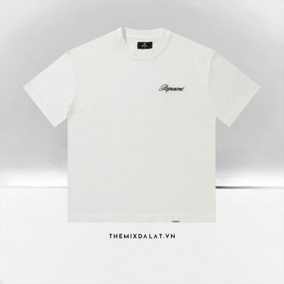 Represent Classic Script White Tee