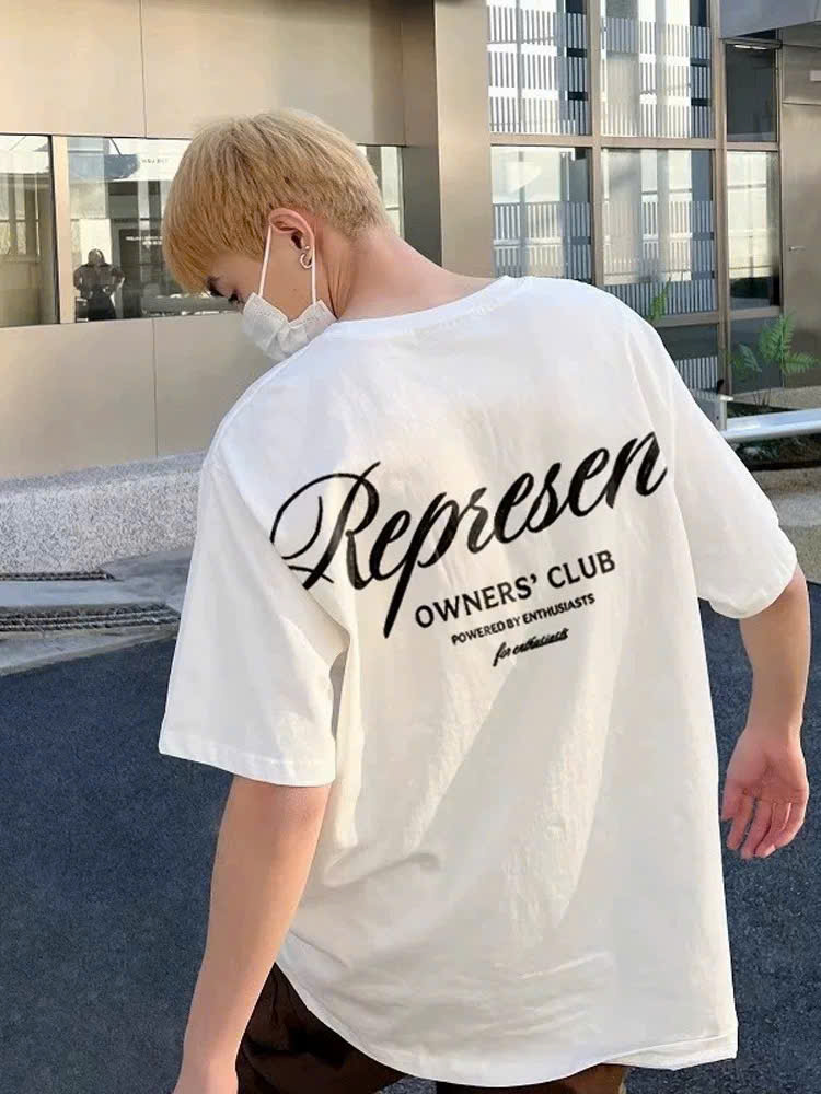 Represent Classic Script White Tee Represent Classic Script White Tee