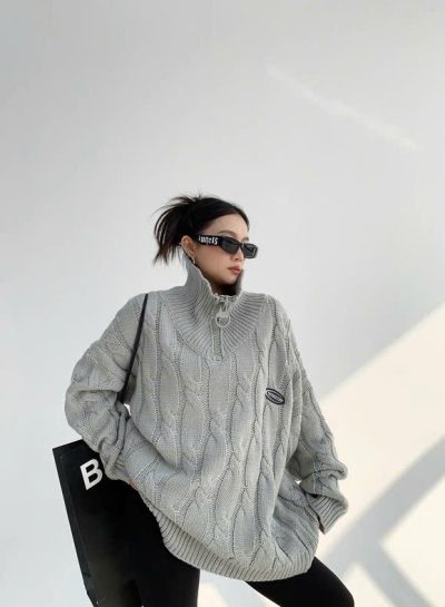 Sweater Mao Knit Grey Sweater Mao Knit Grey