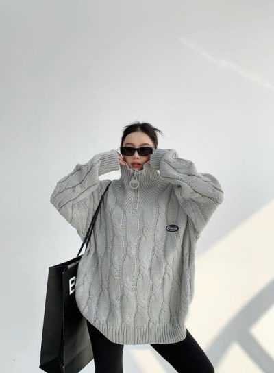 Sweater Mao Knit Grey Sweater Mao Knit Grey