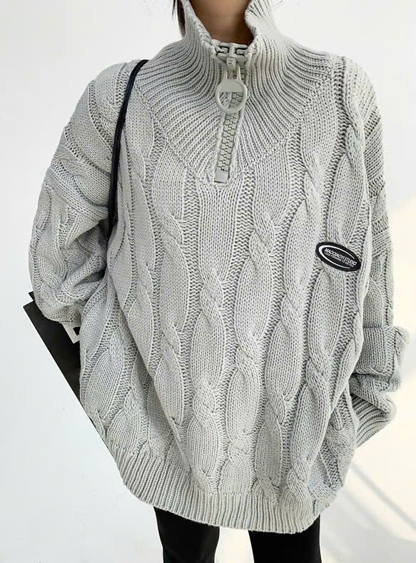 Sweater Mao Knit Grey Sweater Mao Knit Grey