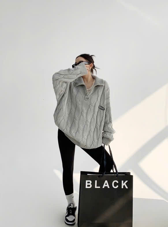 Sweater Mao Knit Grey Sweater Mao Knit Grey