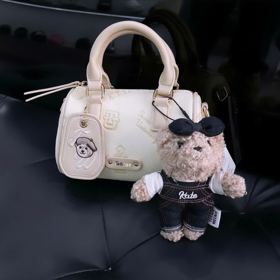 Teenie Weenie Teddy Charm Mini Satchel Yellow Bag Teenie Weenie Teddy Charm Mini Satchel Yellow Bag