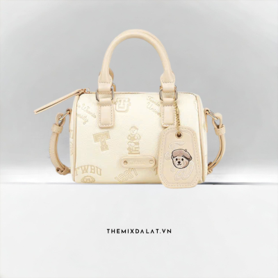 Teenie Weenie Teddy Charm Mini Satchel Yellow Bag