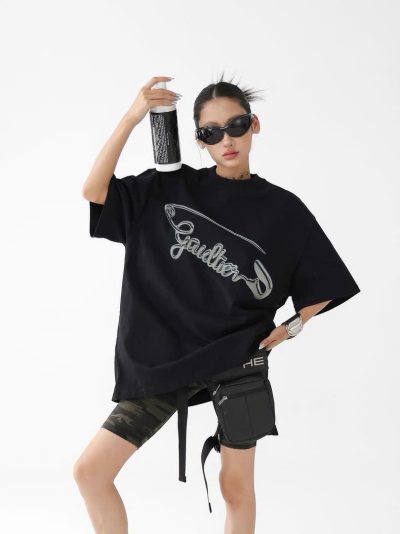 Metallic Script Logo T-Shirt Metallic Script Logo T-Shirt