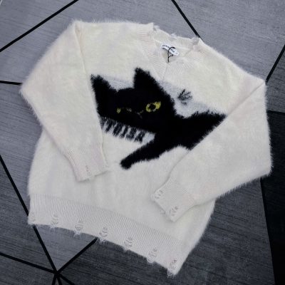 Fuzzy Cat Knit Sweater Fuzzy Cat Knit Sweater