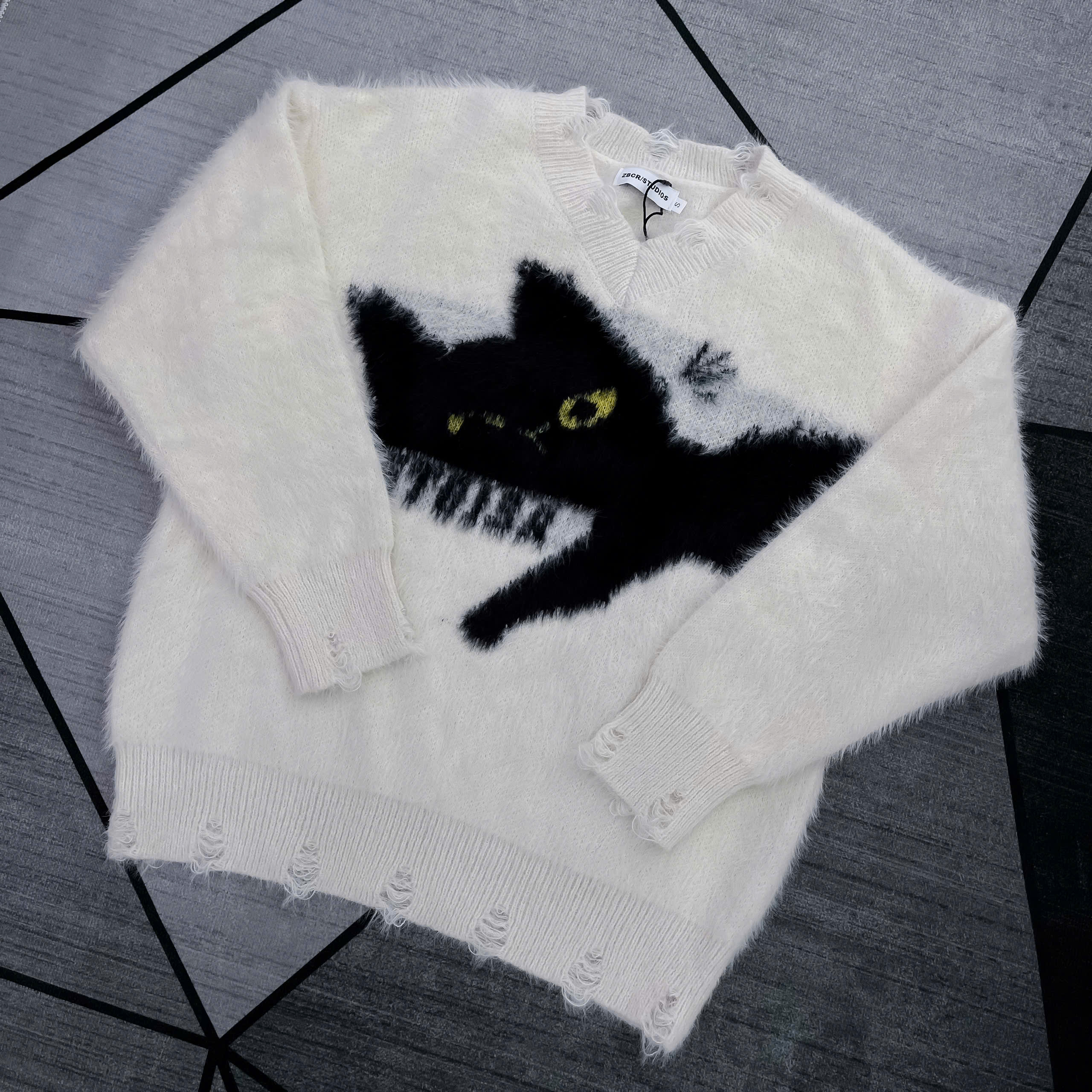 Fuzzy Cat Knit Sweater Fuzzy Cat Knit Sweater