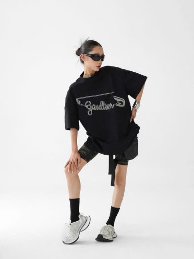 Metallic Script Logo T-Shirt Metallic Script Logo T-Shirt