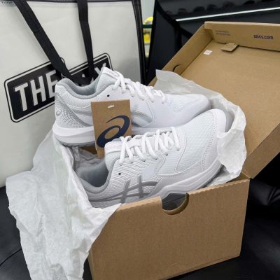 Giày Pickleball Asics Gel Dedicate 8 White Pure Silver Giày Pickleball Asics Gel Dedicate 8 White Pure Silver