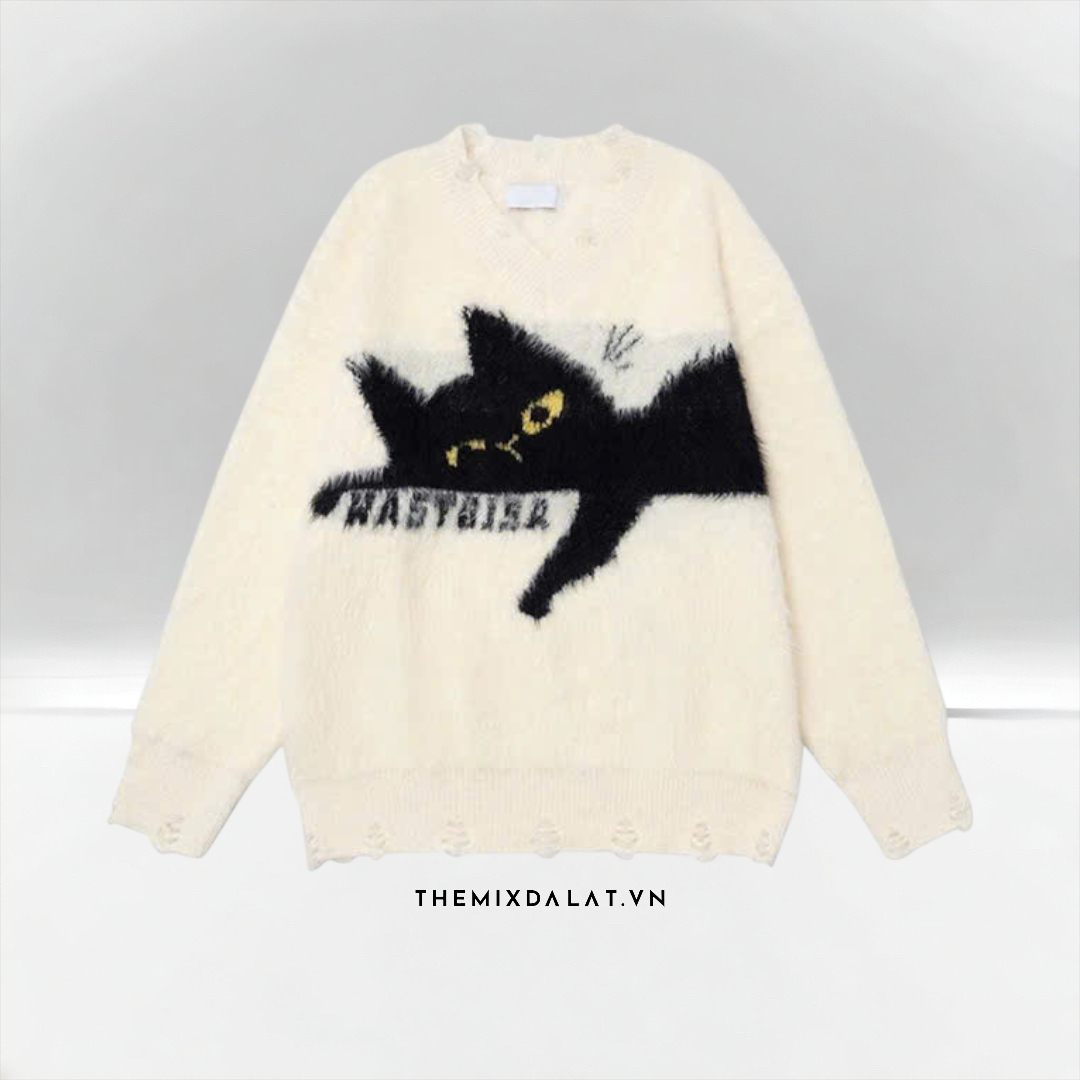 Fuzzy Cat Knit Sweater Fuzzy Cat Knit Sweater