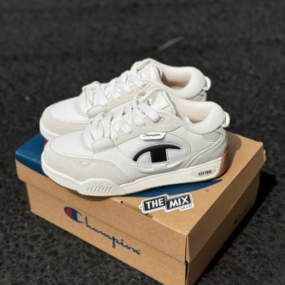 Giày Champion Essentials T- Trainer White/Gum 25
